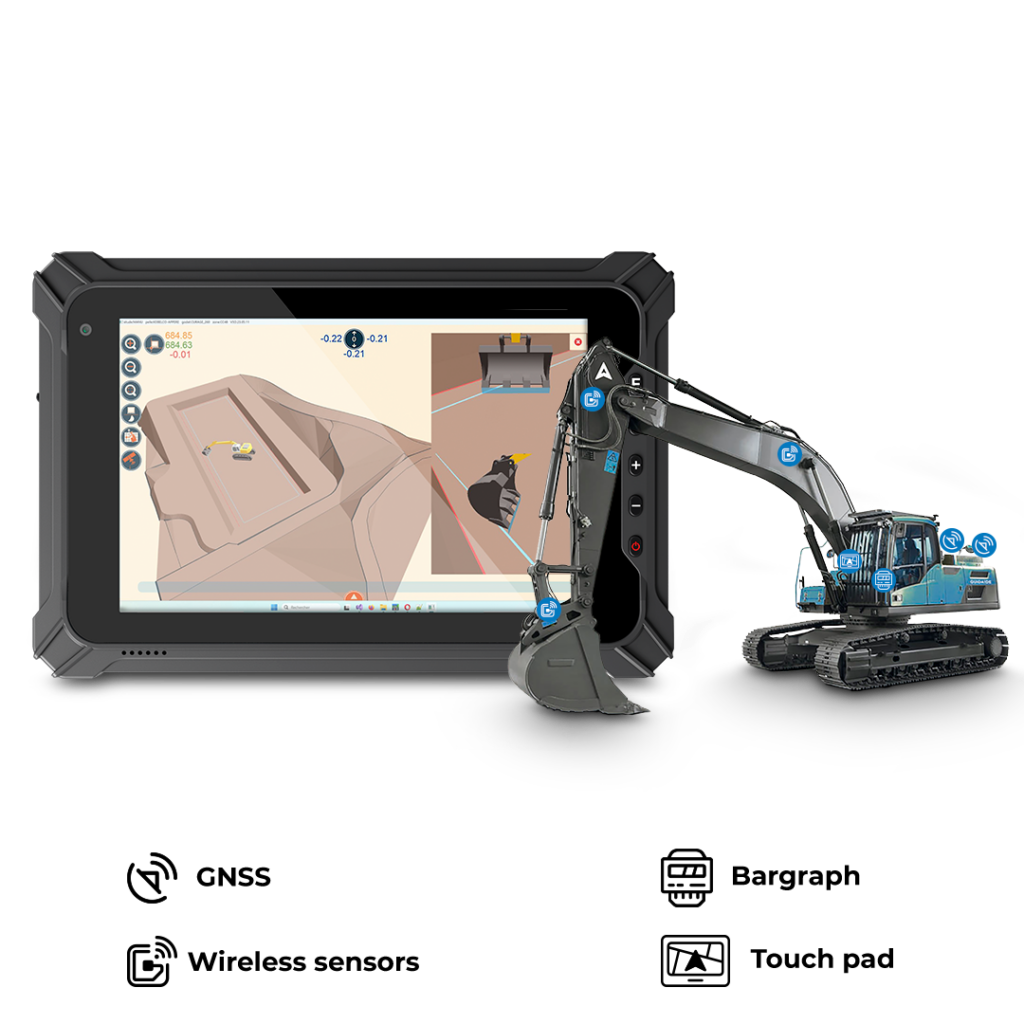 SITENAV 3D Excavadora Display